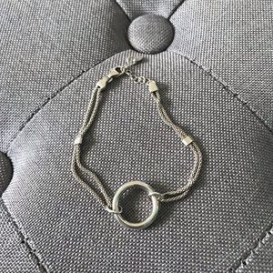 Sterling karma bracelet